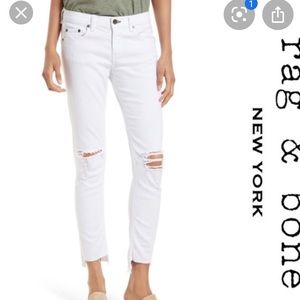 Rag & bone WHT PRSPCTR Dre Capri